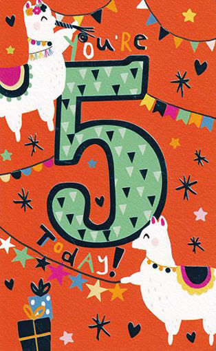 Picture of 5 TODAY BIRTHDAY CARD